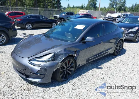 2020 Tesla Model 3 Performance Dual Motor All-Wheel Drive z USA, uszkodzony, nr VIN 5YJ3E1EC6LF719718